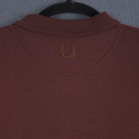 SCOTTeVEST Bamboo TEC Polo Mens 2XL Brick Red Short Sleeve Shirt Pockets XXL - Picture 8 of 10